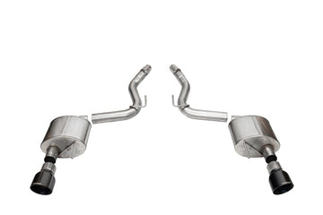 Corsa 2024+ Ford Mustang GT Sport Axle-Back Dual Rear Exit with 4.5in Black PVD Pro-Series Tips