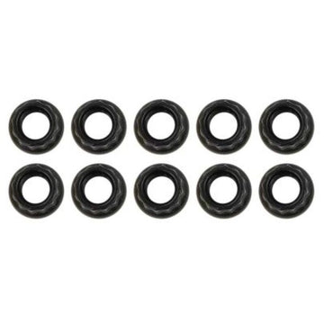 Moroso Black OX Nuts - 1/4-28 (10 Pack)