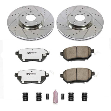 Power Stop 07-08 Nissan Maxima Front Z26 Street Warrior Brake Kit