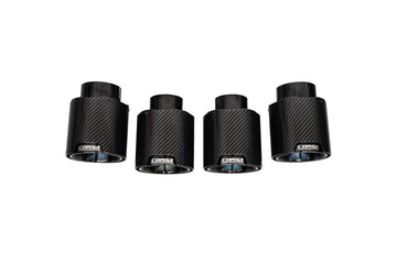 Corsa 20-25 Chevrolet Corvette C8 RWD 4.5in Carbon Fiber Black PVD Tip Kit (For Corsa Exhaust Only)