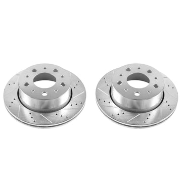 Power Stop 14-19 Ram ProMaster 1500 Rear Evolution Drilled & Slotted Rotors - Pair