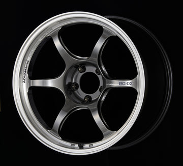 Advan RG-D2 17x7.5 +38 4x100 Machining and Racing Hyper Black Wheel