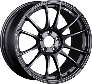 SSR GTX04 17x9 5x114.3 38mm Offset Dark Gunmetal Wheel