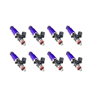 Injector Dynamics 1340cc Injectors - 60mm Length - 14mm Purple Top - 15mm Lower O-Ring (Set of 8)