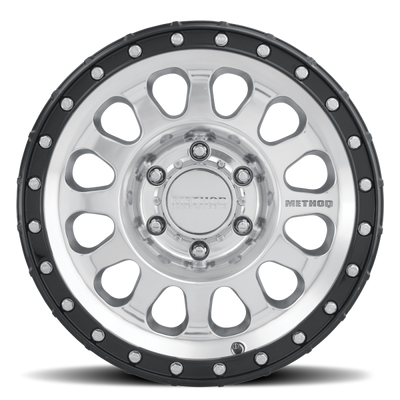 Method MR315 18x9 +18mm Offset 8x170 130.81mm CB Polished Wheel - Gloss Black Lip