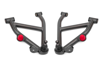 BMR 82-92 GM F-Body A-Arms Lower DOM Non-Adj Delrin Bushings Coilover - Black Hammertone