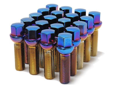 Wheel Mate Mevius Lug Bolt Set of 20 - Black 14x1.50 40mm Cone 60 DEG TAP