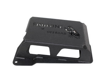 Fishbone Offroad 12-17 Jeep Wrangler JK Steel EVAP Canister Skid Plates - Black Textured Powdercoat