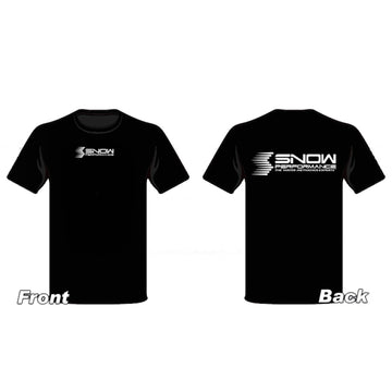 Snow Performance T-shirt Black w/White Logo - Large