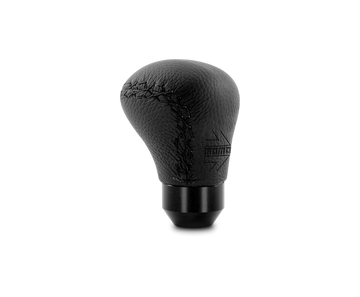 Momo Anatomico Shift Knob - Black Leather, Black Stitching