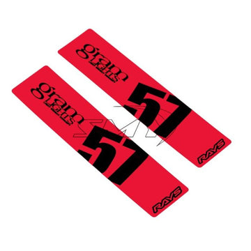 Gram Lights 57DR/57CR Adhesivo para radios Rojo (2 PCS)