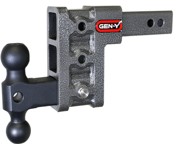 Gen-Y Mega Duty 2in Shank 5in Drop 1.5K TW 10K Hitch w/GH-031 Dual-Ball