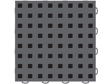 WeatherTech TechFloor - 3in x 12in Tiles(Left Loop) - Dark Grey/Black