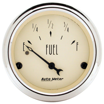 Autometer 2-1/16 inch Antique Beige Fuel Level Gauge