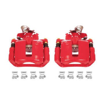 Power Stop 13-17 Ford Explorer Rear Red Calipers w/Brackets - Pair
