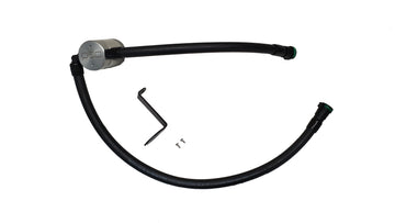 J&amp;L 23-26 Ford F-250/F-350 6.8L;7.3L Oil Separator 3.0 Passenger Side - Clear Anodized