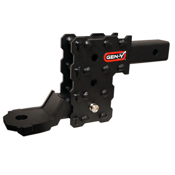 Gen-Y Phantom-X 2in Solid Shank 4.5in Drop 1K TW 10K Hitch w/GH-103705 Platinum Ball Mount