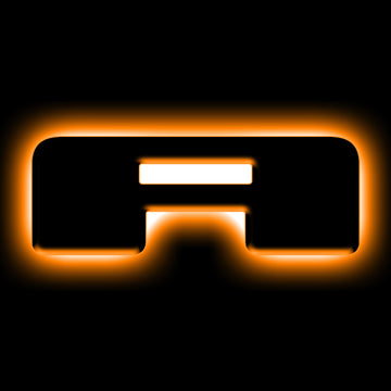 ORACLE Lighting Universal Illuminated LED Letter Badges - Matte Blk Surface Finish - A