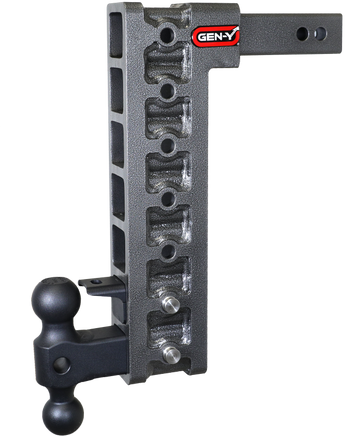 Gen-Y Mega Duty 2in Shank 15in Drop 10K Hitch w/GH-031 Dual-Ball/GH-032 Pintle Lock