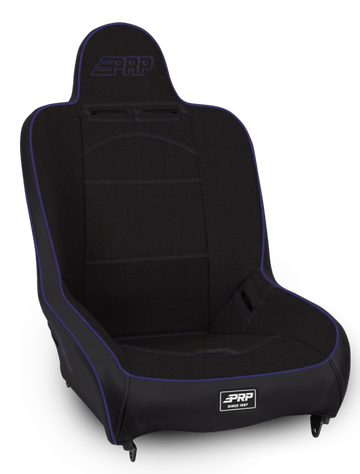 PRP Premier High Back Suspension Seat- Black/Purple Tweed