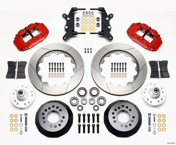 Wilwood Narrow Superlite 6R Front Hub Kit 14.00in Red 60-68 Ford / Mercury Full Size / Galaxie