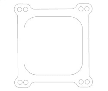 Cometic Holley 4 Barrel 4150 Style .047in Fiber Carburetor Gasket - 4.500in x4.500in - Open Plenum