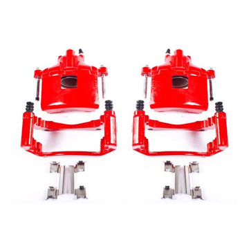 Power Stop 2004 Pontiac Grand Prix Front Red Calipers w/Brackets - Pair