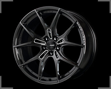 Gram Lights 57FXZ 19x9.5 +38 5x112 Super Dark Gunmetal and Machining Rim Edge DC Wheel