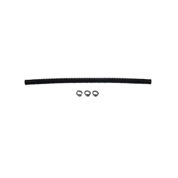 DeatschWerks Convoluted Tubing 300mm Length x 8mm ID Side 1 x 8mm ID Side 2 - Black