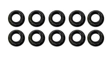 Moroso 5/16in-24 12 Point Black Oxide Flange Nut  - 10 Pack