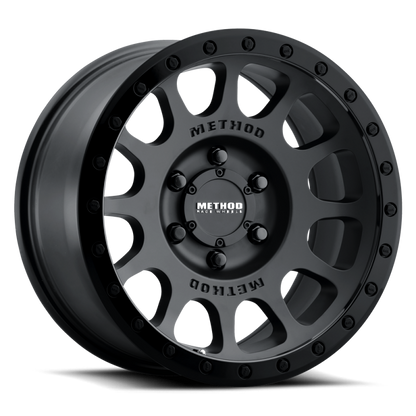 Method MR305 NV 17x8.5 0mm Offset 8x6.5 130.81mm CB Matte Black/Gloss Black Wheel
