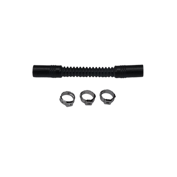 DeatschWerks Convoluted Tubing 100mm Length x 8mm ID Side 1 x 8mm ID Side 2 - Black