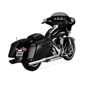 Vance & Hines HD Dresser 17-22 Twin Slash Round Chrome Slip-On Exhaust