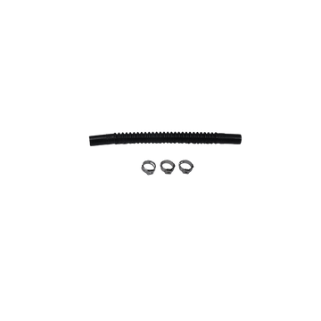 DeatschWerks Convoluted Tubing 150mm Length x 8mm ID Side 1 x 8mm ID Side 2 - Black