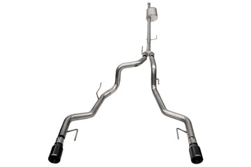 Corsa 2022-2025 Ford F-150 SuperCrew/5.5ft Bed 5.0L V8 Sport Cat-Back Dual Rear Exit-Black PVD