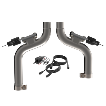 2015-2017 Ford Mustang GT QTP Aggressor Cutout Pipes