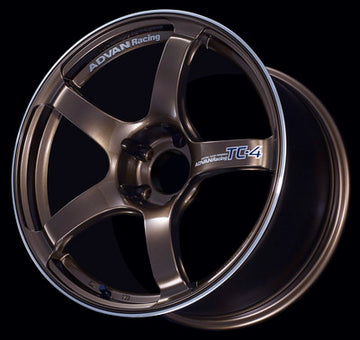 Advan TC4 17x8.0 +45 5x114.3 Umber Bronze Metallic and Ring Wheel