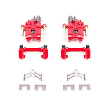 Power Stop 92-01 Honda Prelude Rear Red Calipers w/Brackets - Pair