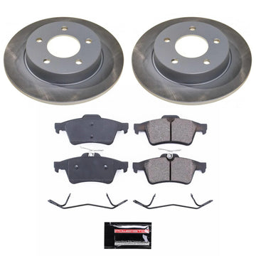 Power Stop 06-13 Mazda 3 Rear Semi-Coated Rotor Kit