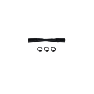 DeatschWerks Convoluted Tubing 100mm Length x 10mm ID Side 1 x 10mm ID Side 2 - Black