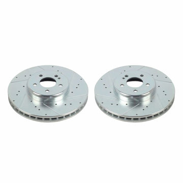 Power Stop 16-20 Mercedes-Benz GLC300 Front Evolution Drilled & Slotted Rotors - Pair