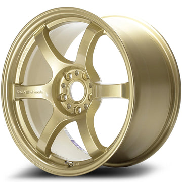 Gram Lights 57DR 18x9.5 +38 5-114.3 E8 Rueda dorada (pedido mínimo 20)