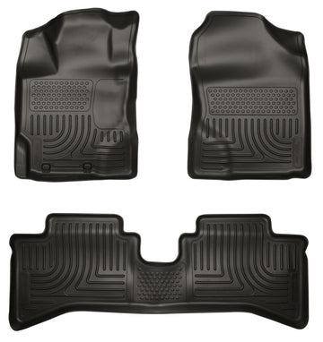 Husky Liners 2012 Toyota Prius c WeatherBeater Combo Revestimientos de piso negros