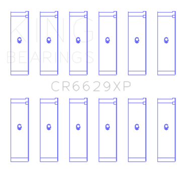 King Engine Bearings Mitsubishi 6G72 (Size 0.25) Connecting Rod Bearing Set
