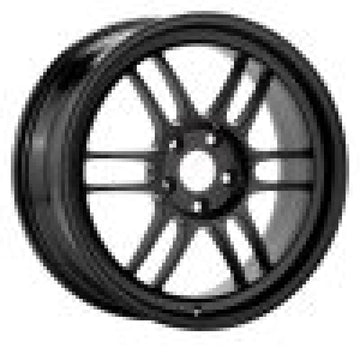 Rueda negra Enkei RPF1 17x9 5x114,3 35 mm con compensación y diámetro de 73 mm