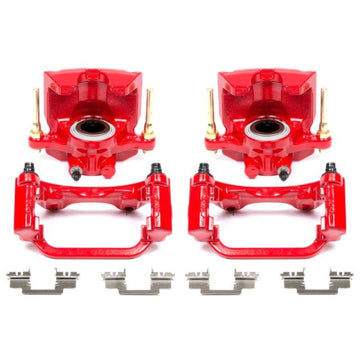 Power Stop 07-16 Cadillac Escalade Pinzas traseras rojas con soportes - Par
