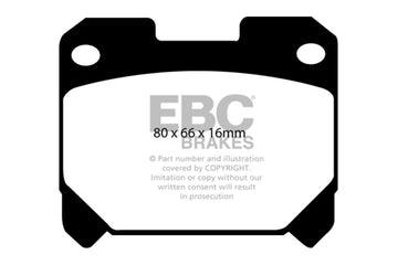 EBC 93-98 Toyota Supra 3.0 Twin Turbo Redstuff Pastillas de freno traseras