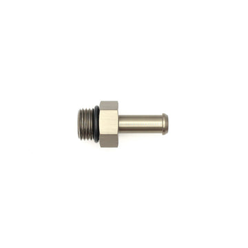 DeatschWerks 6AN ORB macho a conector de púa de 5/16 pulg. (púa única, incluye junta tórica)