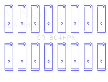 King Engine Bearings Ford 260CI / 289CI / 302 5.0L Windsor Connecting Rod Bearing Set (Size STDX)