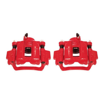 Power Stop 10-18 Lexus GX460 Pinzas traseras rojas con soportes - Par
